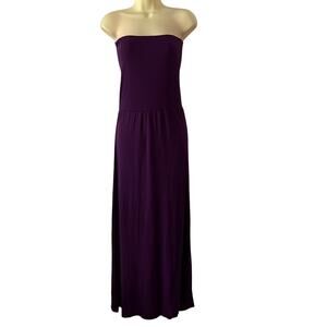 Mariemeili Purple Knit Swim Coverup 3 Way Styling woman Size Small Strapless
